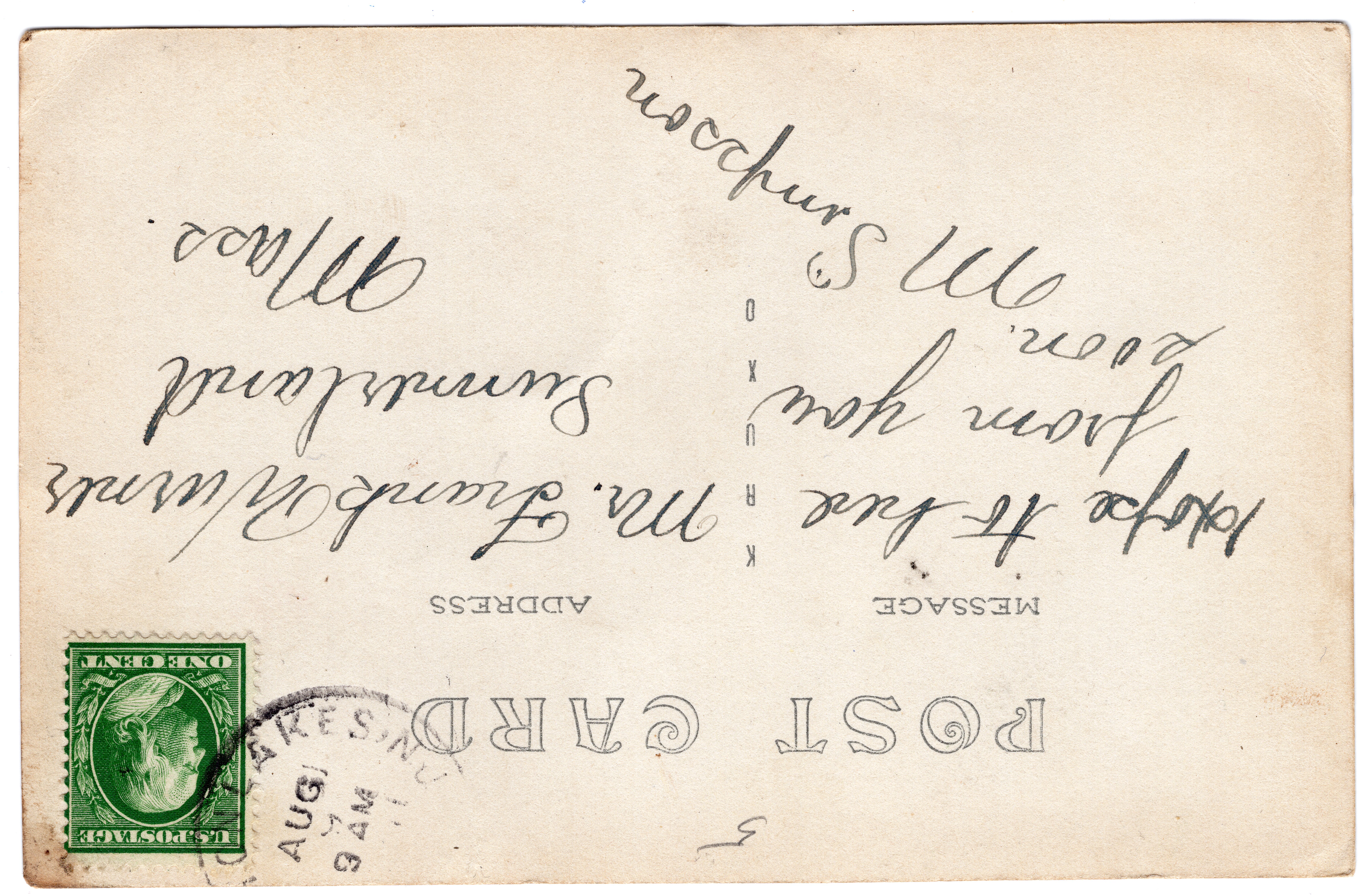 Postcard 024 Back